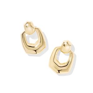 Gold Open Frame Earrings